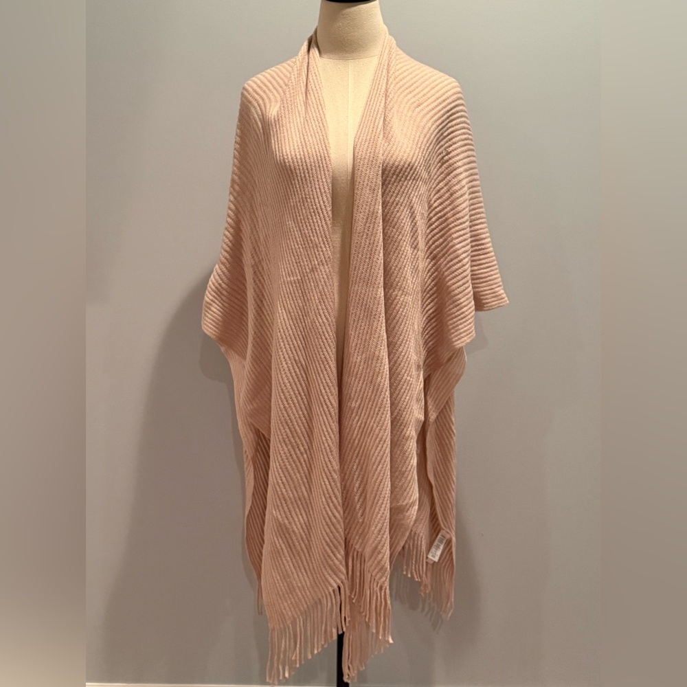 LOFT Light Pink Knit Shawl